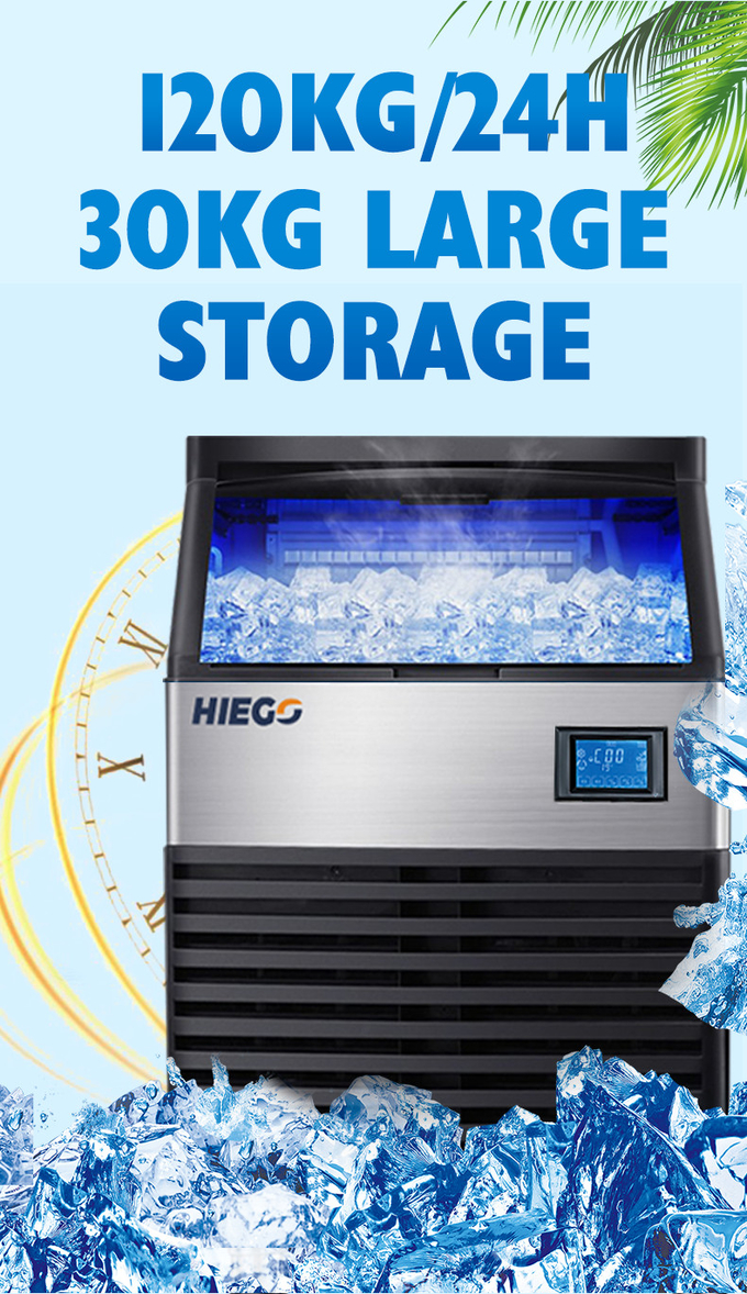 120KG Commerciële Nugget Ice Maker Luchtkoeling High Output R404a Automatische Ice Maker 1